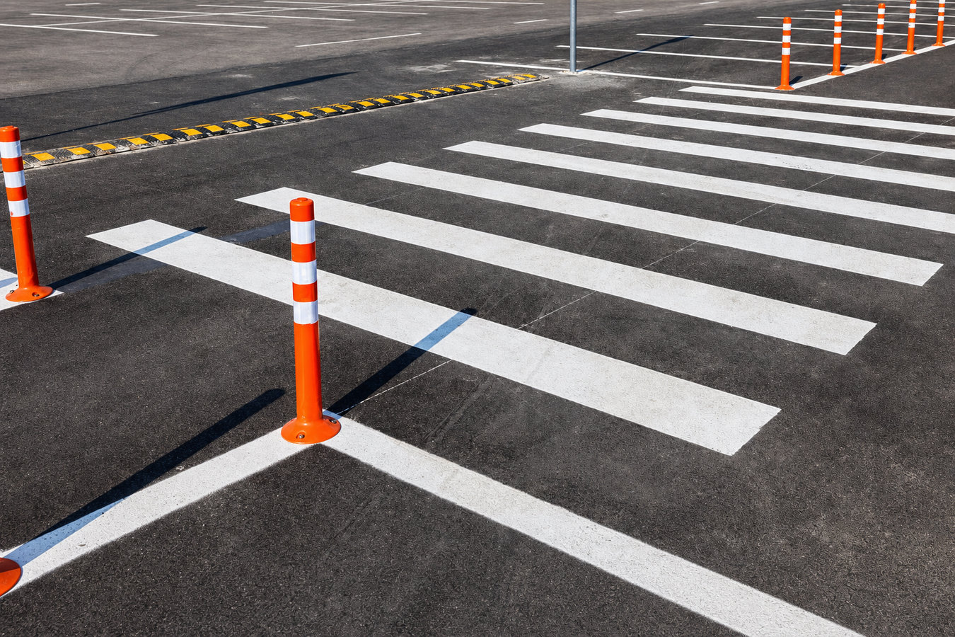 Parking lot striping